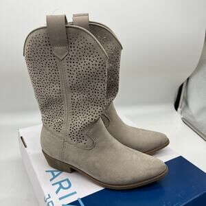 Arizona Jean Co Womens Western Heel Booties Molimo Koala Brown Boots Size 6M